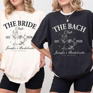 Comfort Colors Custom Personalized Bachelorette Party Matching Shirts, Luxury Personalized Bachelorette Party Shirts, Bridedesmaid Matching