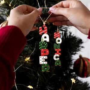 Personalized Christmas Name Letter Ornament 2025, Custom Christmas Ornament, Stocking Ornament, Custom Reindeer Name Ornament, Kids Ornament