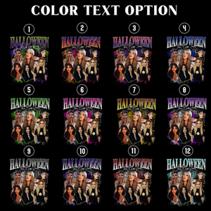 Custom Photo Halloween Bootleg T-shirt, Personalized Picture Sarcastic Tee for Spooky Season Party, Funny Gift for Girlfriend