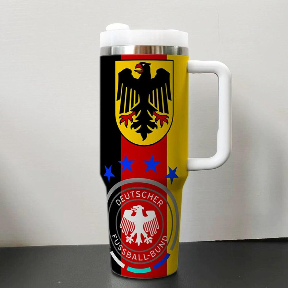 2026 World Cup National Team Travel Mug, 40oz Stainless Tumblr Car Mug,Steel Soccer Tumbler for Fans