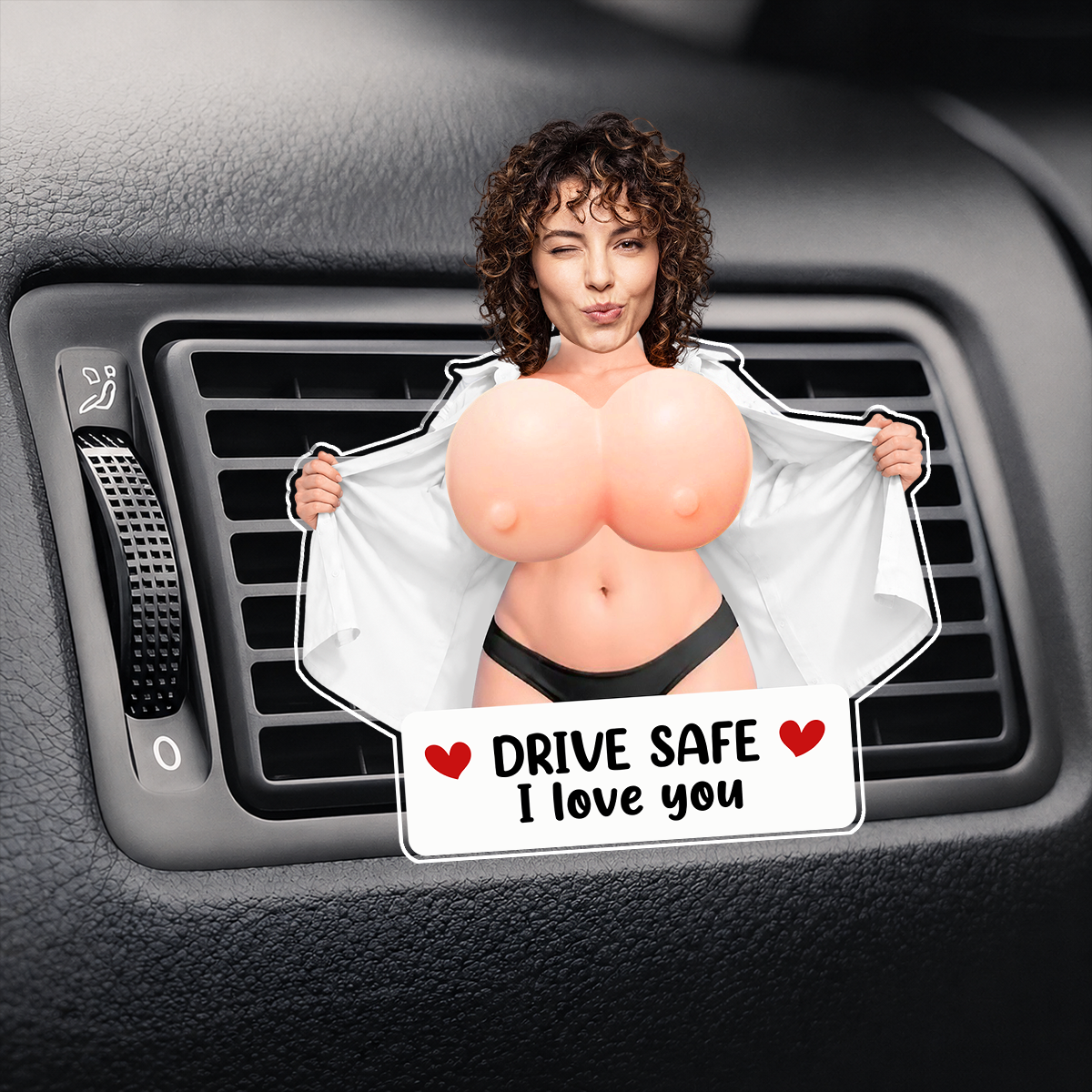 Drive Safe, I Love You - Acrylic Car Ornament - Personalized Anniversary Wedding Gifts For Husband And Wife, Him And Her