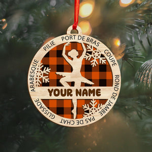 Custom Ballerina Christmas Ornaments, Ballet Ornaments, Christmas Gift For Girl, Christmas For Ballerina, Xmas Gift For Ballet Girls