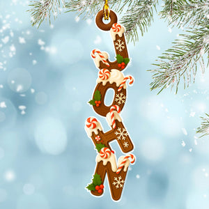 Custom Chocolate Christmas Letters - Personalized Shaped Ornament - Christmas Gift For Family