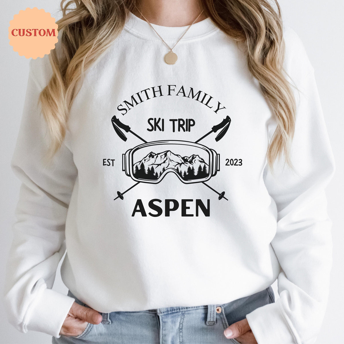 Ski Family Vacation Sweatshirt, Apres Ski Shirt, Ski Season Hoodie, Custom Family Matching Tee, Sibling Matching Outfit, Ski Vacation 2025