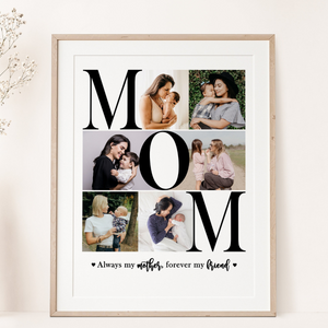 Mom Photo Collage - Personalized Canvas - Gift For Mom, Mother's Day Gift