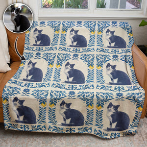 Vintage Cobalt Canine Pet Blanket Upload Photo Blanket 3_31454dff-8866-4952-91e6-fedddc831d13.jpg