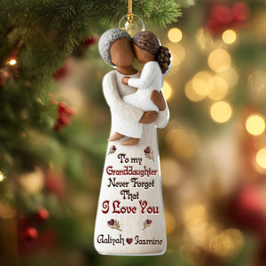 Never Forget That I Love You - Personalized Acrylic Ornament - Christmas Gift For Grandkid