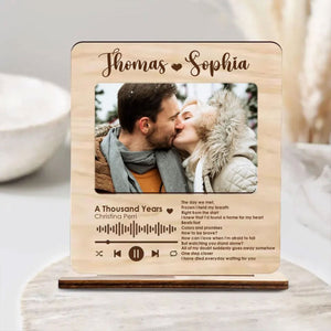 Favorite Song Lyrics And Photo - Housewarming Gifts - Custom Wooden Plaque - Anniversary Gift For Couples