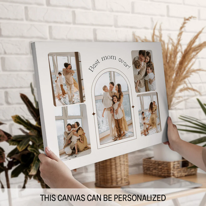 Best Mom Ever - Personalized Canvas - Mother's Day Or Birthday Gift For Mom