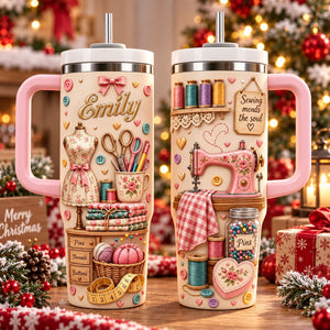 Sewing Mends The Souls - Personalized 40oz Stainless Steel Tumbler