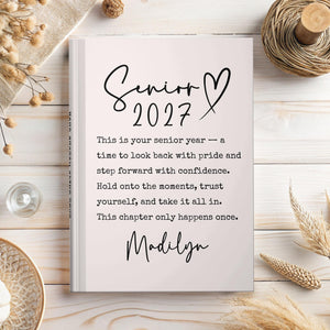 Senior 2027 Journal, Class of 2027 Memory Book, High School Senior Gift, Senior Year Keepsake, Personalized Graduation Gift