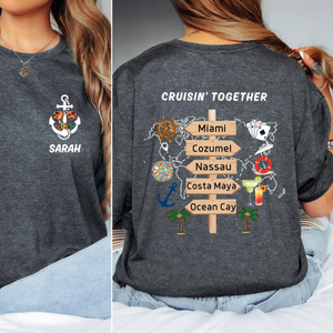 Custom Family Cruise Vacation Shirt, Custom Cruise Destinations Matching Shirt, Personalized Family Christmas Cruise, Adventure Traveler