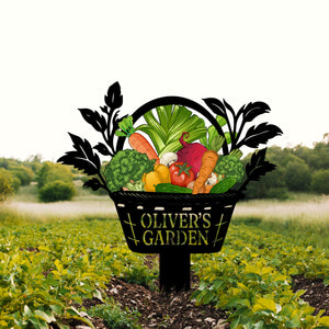 Custom Vegetables Garden Sign, Vegetables Garden Stake, Metal Yard Art, Vegetable Plot Markers, Gardener Gift, Garden Decor, Mother's Day