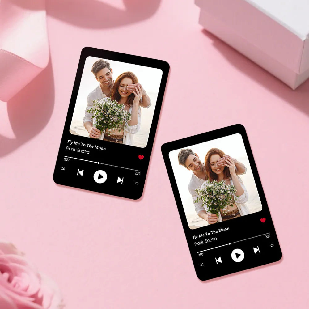 Custom Couple Love Song - Personalized Poke Card - Love Gift for Anniversary Valentine's Day or Birthday