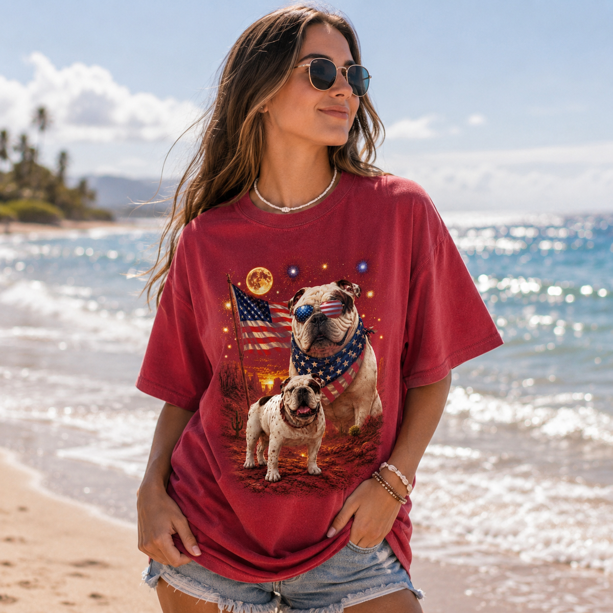 Comfort Colors Custom Patriotic Pet Shirt, Personalized Dog Cat Photo Shirt, 4th of July Pet Shirt, Custom Dog Shirt, America 250 Shirt