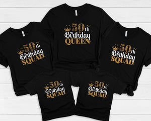 50th Birthday Squad - Personalized Shirt - Gift For Family, Friends, 50th Birthday Shirt