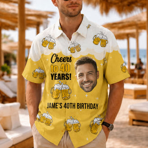 Cheers to 50 Years 50th Birthday Personalized Hawaii Shirt