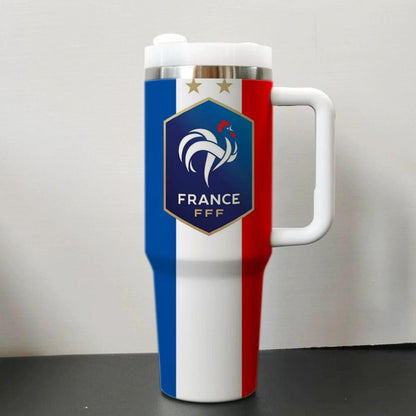 2026 World Cup National Team Travel Mug, 40oz Stainless Tumblr Car Mug,Steel Soccer Tumbler for Fans