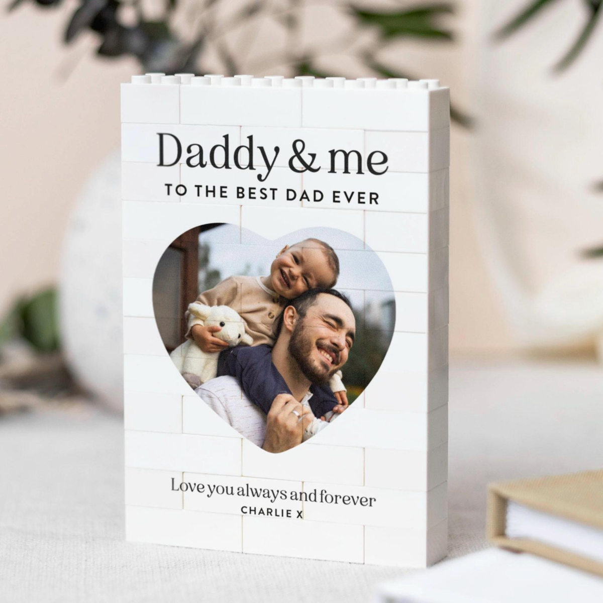 Daddy And Me Gift, Personalised Dad Photo Keepsake, Fathers Day Present From Kids, Best Dad Ever Birthday Gift, New Dad Photo Block