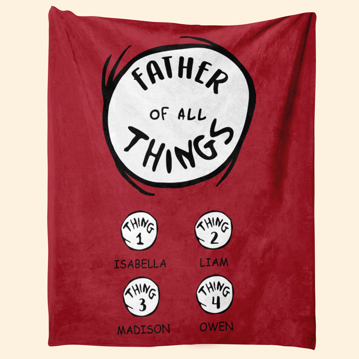 Father Of All Things - Personalized Blanket - Father's Day, Birthday Gift For Father, Grandpa, Papa