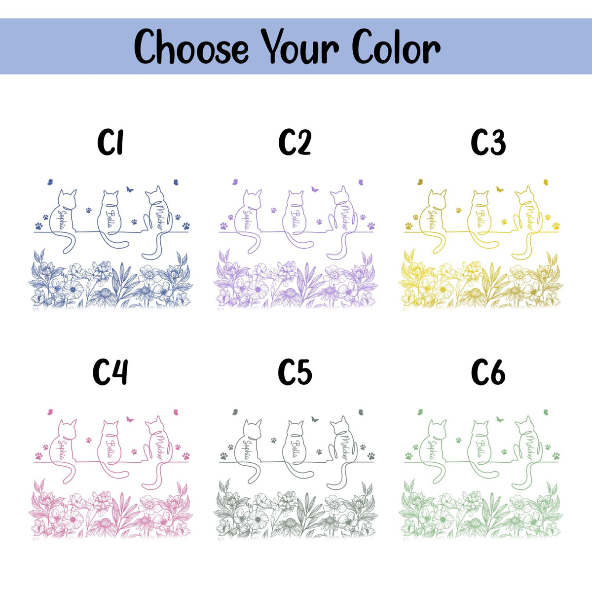 Toile De Jouy Cute Cat Line Art With Name Pottery Mug, Personalised Cat Mug, Cat Memorial Gift, Gift for Pet Mom/Pet Dad, Pet Lover's Gift