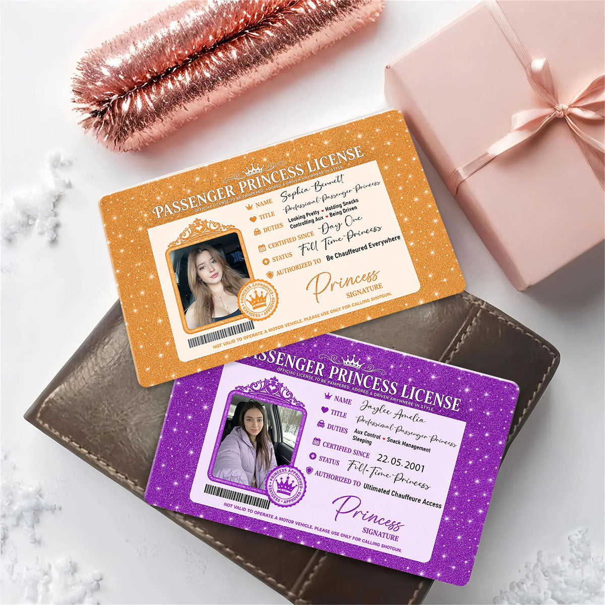 Passenger Princess License - Personalized Insert Wallet Card