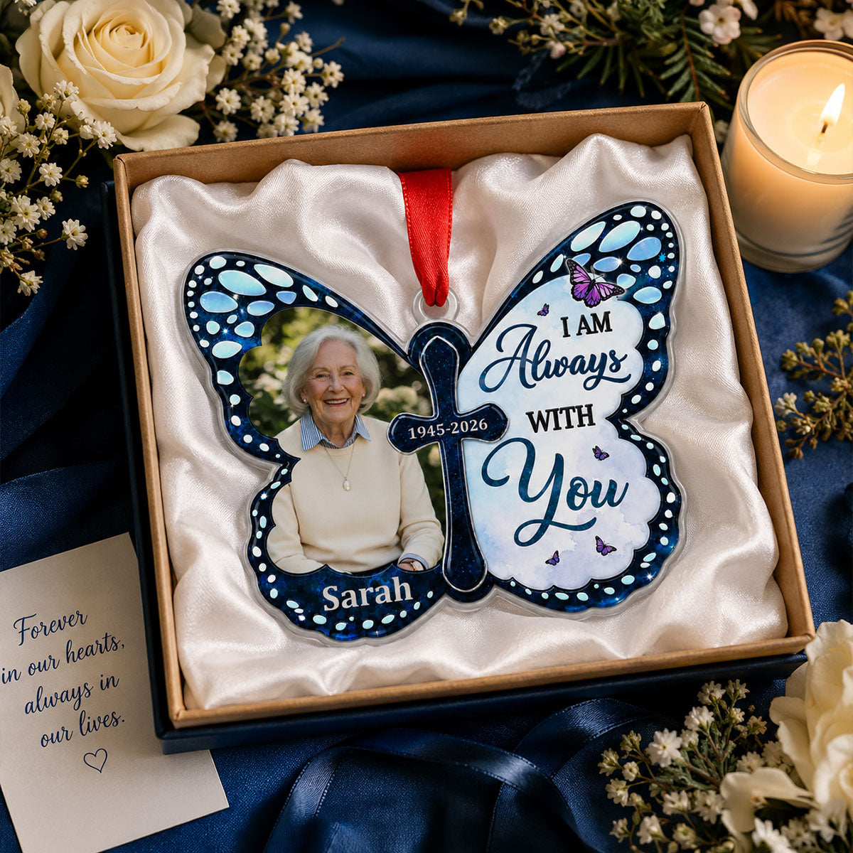 Forever Loved Never Forgotten - Real 3D Raised Ornament