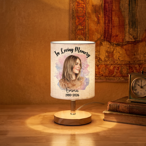 Custom Photo Realistic Watercolor Art Personalized Fabric Lamp