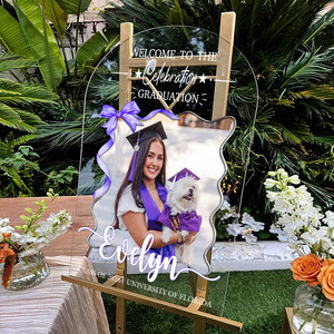 Wildflower Bow 2026 - Personalized Acrylic Welcome Sign