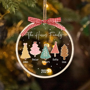 Family Christmas Ornament, Family Ornament, Christmas Ornaments, Personalized Christmas Ornament, Family Name Ornament, Family Keepsake 2025