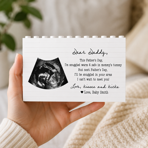 Personalized Ultrasound Photo Fathers Day Gift, Dad To Be Present, New Dad Pregnancy Keepsake, Baby Scan Photo, Daddy Gift From The Bump