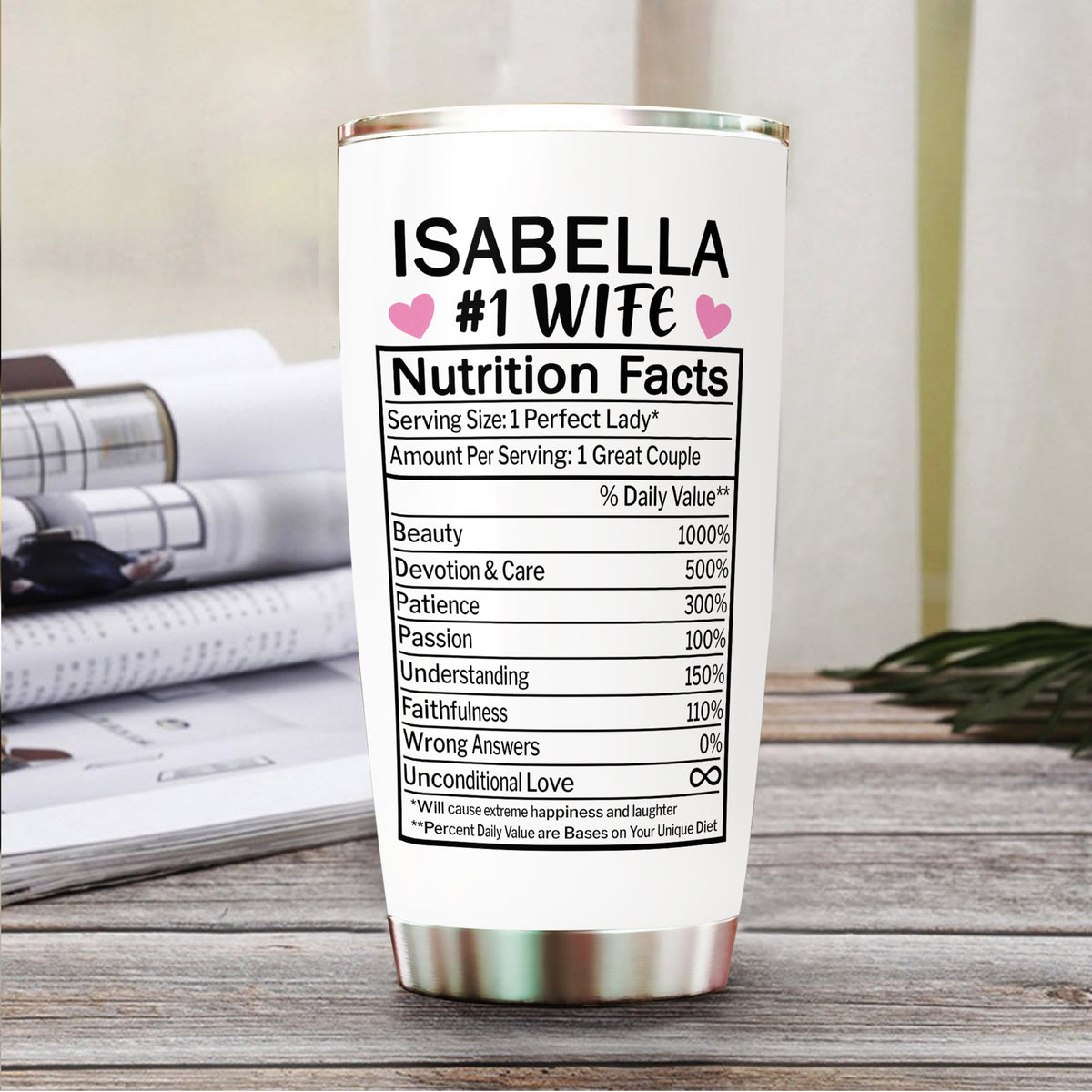 I'm Not Spoiled, My Husband Just Loves Me - Personalized Tumbler - Gift For Wife