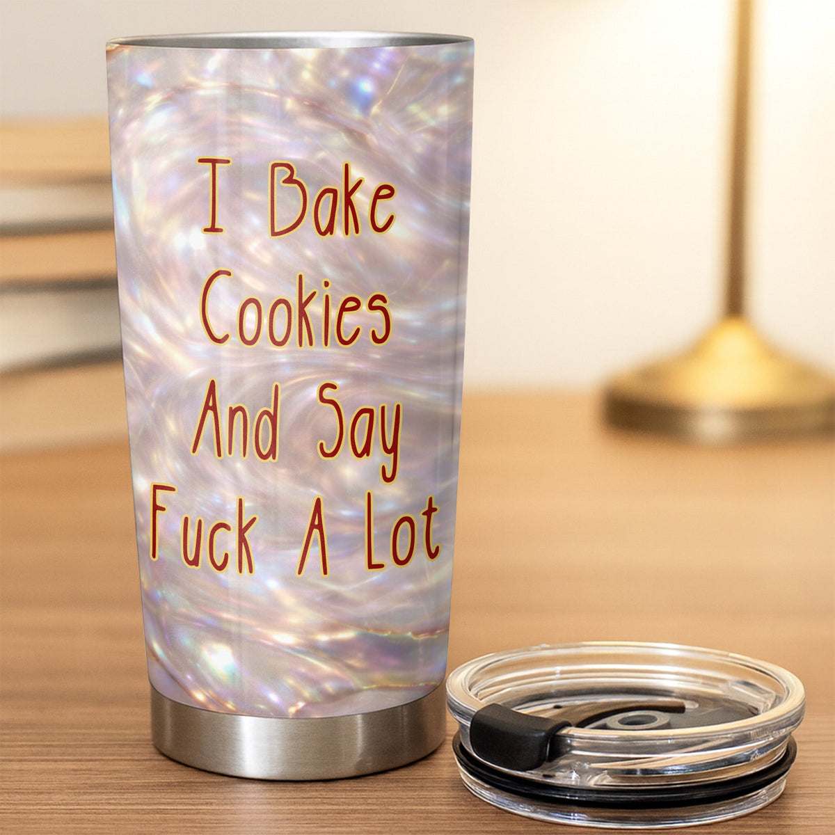 I Bake Cookies And Say F A Lot, Personalized Tumbler, Gift For Baking Lovers