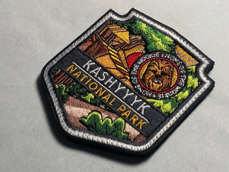 National Park Star Planets Wars Morale Patch - Hoth, Endor, Tatooine, Kashyyyk - Wookie, Ewok Movie Costume - Comicon