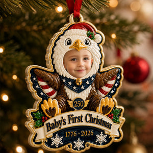 250th Baby Ornament 250th Anniversary - Real 3D Raised Ornament