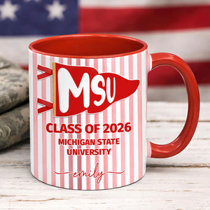 School Pennant Flag - Personalized Mug