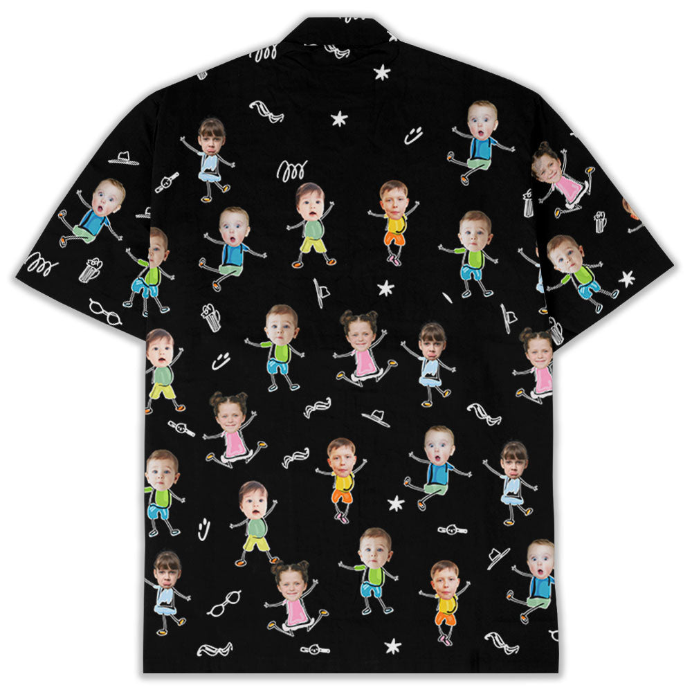 This Awesome Grandpa Daddy belongs To Kids - Personalized Hawaiian Shirt - Gift For Dad, Grandpa, Father's Day Gift Idea