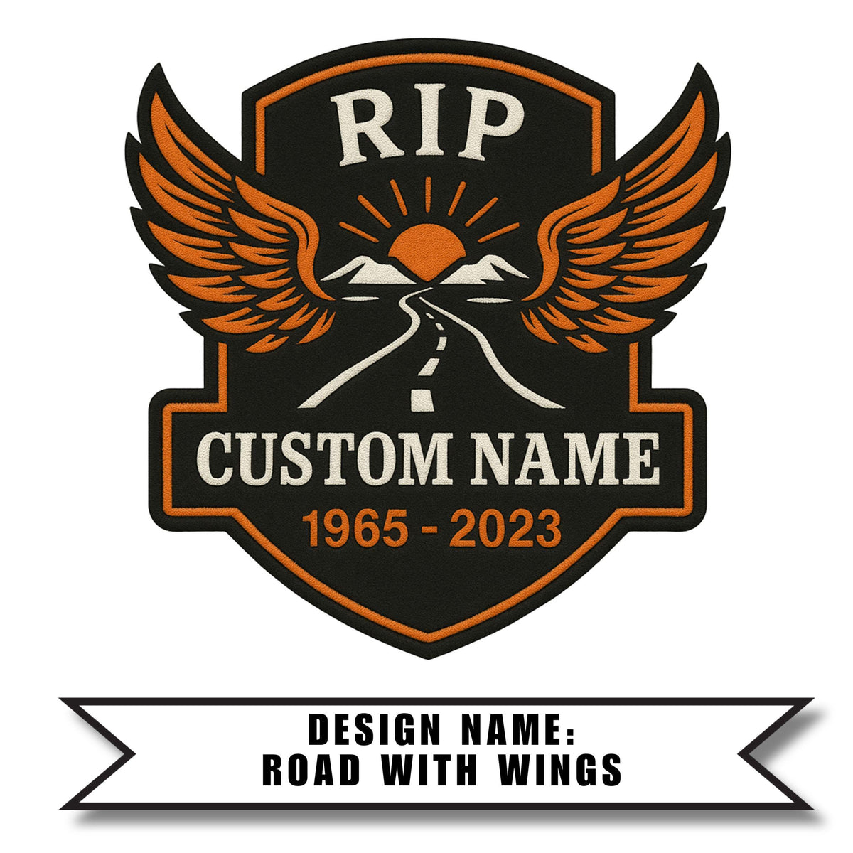 Biker Memorial Patch, RIP Patches for Vest, Custom Biker Patches, Iron on Rest In Peace Patch