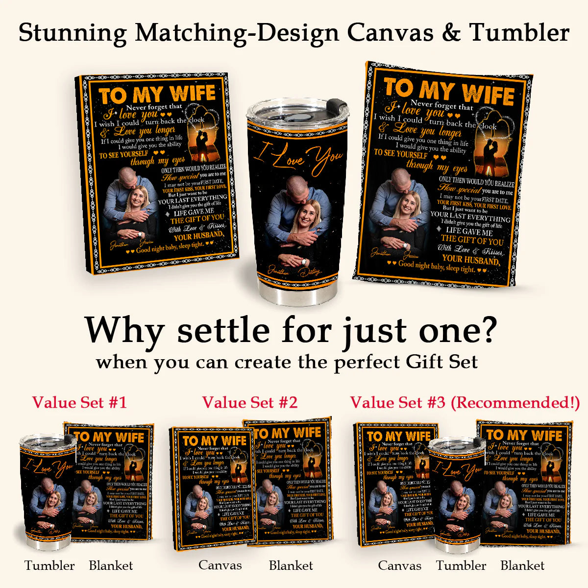 Custom Photo Fleece Blanket - To My Wife Never Forget That I Love You - Husband To Wife, Mother's Day Gift For Wife