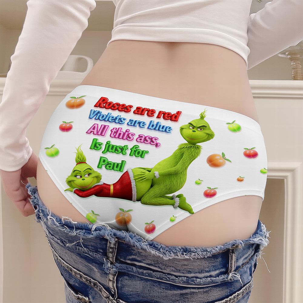 All This For Spicy Green Couple Women's Briefs - Personalized Christmas Gifts For Her