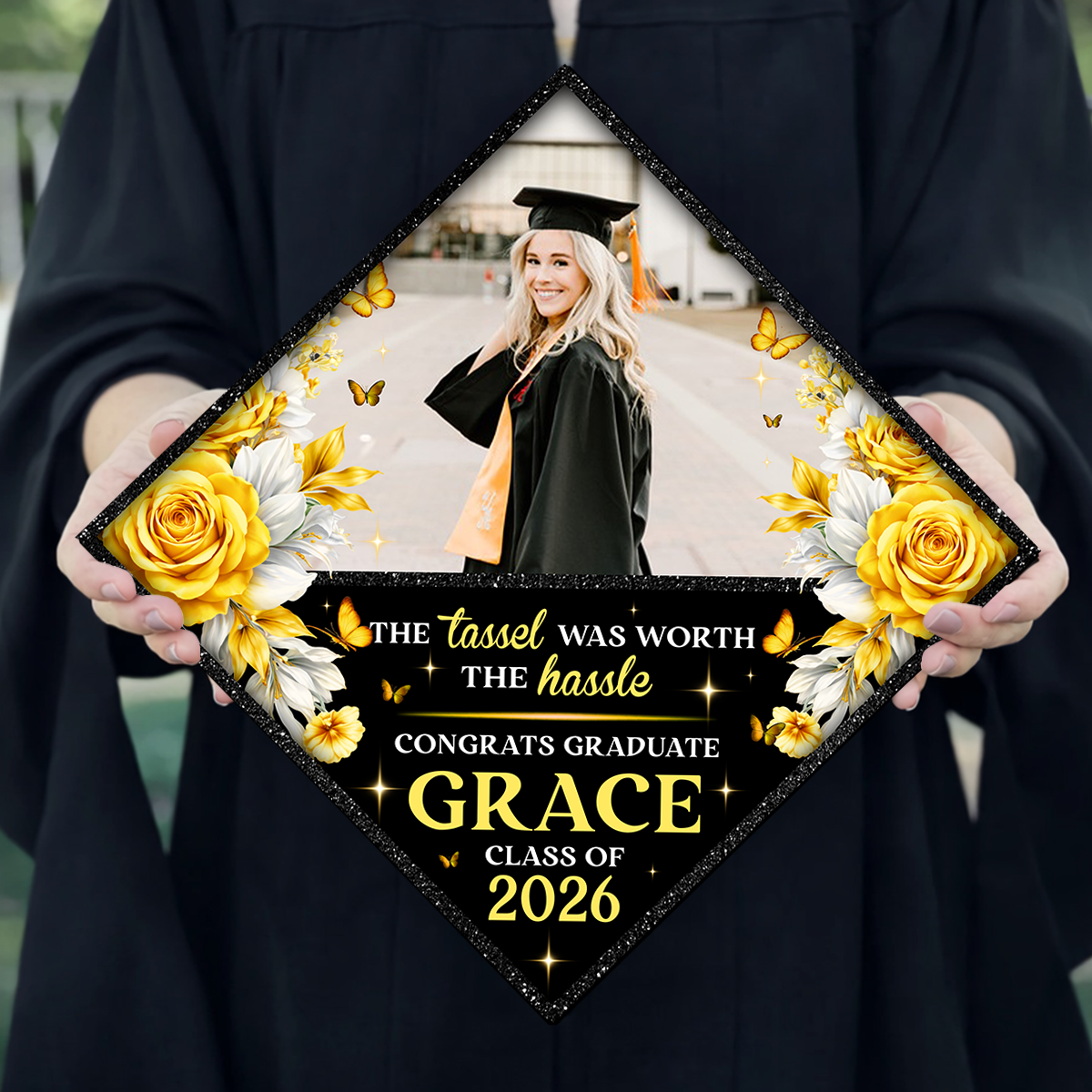 Floral Graduation Cap Topper - Decorations For Grad Cap 3_54fb47e9-a29a-455e-90a0-0d63885eaec5.png