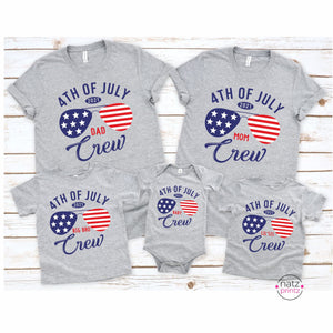 4th of July Crew, Matching Family shirts, 4th of July Family Shirts, Patriotic Shirt, Fourth of July Shirt, Personalized Shirts