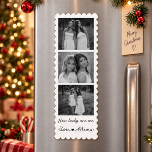 Besties Photo Acrylic Magnet - Personalized Gifts for Best Friends