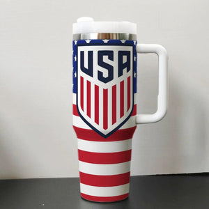 2026 World Cup National Team Travel Mug, 40oz Stainless Tumblr Car Mug,Steel Soccer Tumbler for Fans