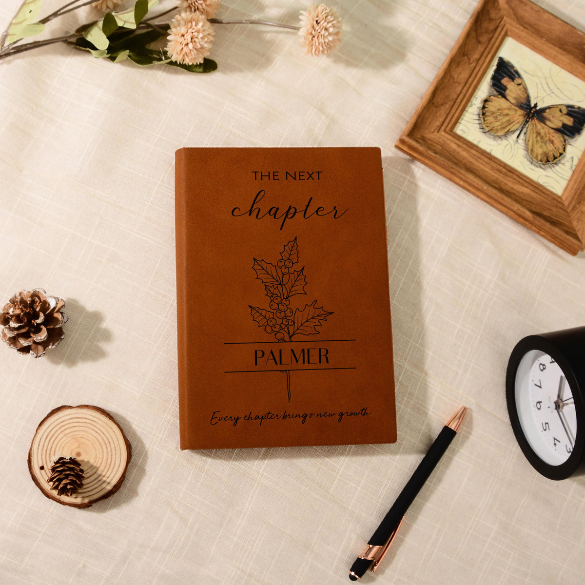The Next Chapter Journal,2026 Graduation Gifts, Custom Engraved Leather Notebook for Grad, University Graduation Gift, Colloge Grad Gifts