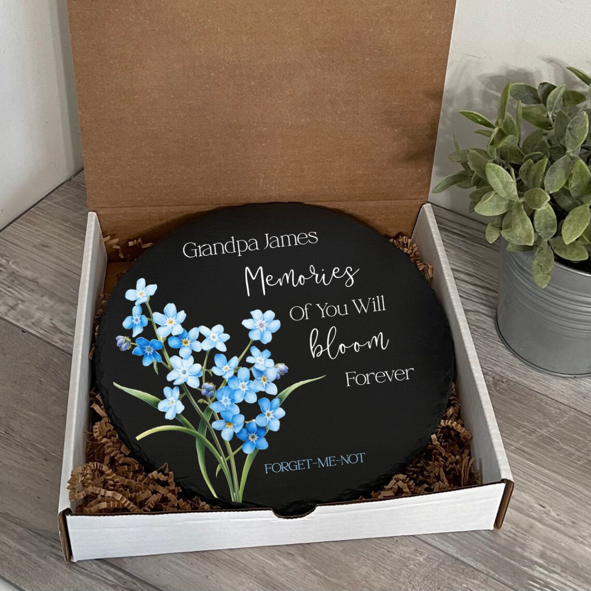 May the Winds of Heaven Blow Softly, Sympathy Gift, Slate Grave Marker, Keepsake, Remembrance, Bereavement Gift, Loss of a Loved One