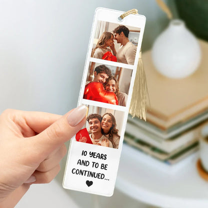 Custom 3 Photos Book Lovers - Personalized Acrylic Bookmark - Gift For Couple, Family, Bestie