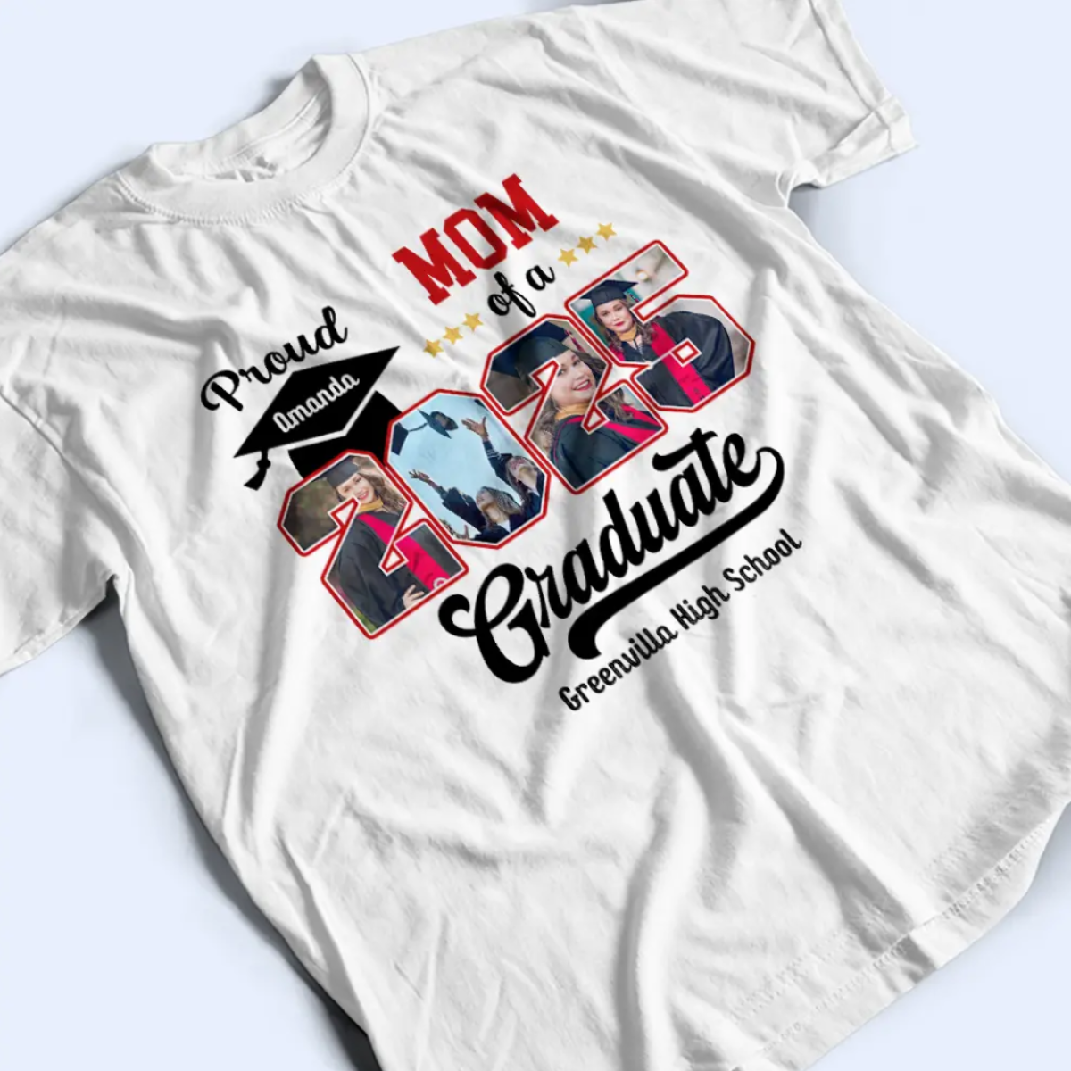 Proud Mom Dad Of A Graduation Custom Graduation Photos - Personalized Apparel - Graduation Gift