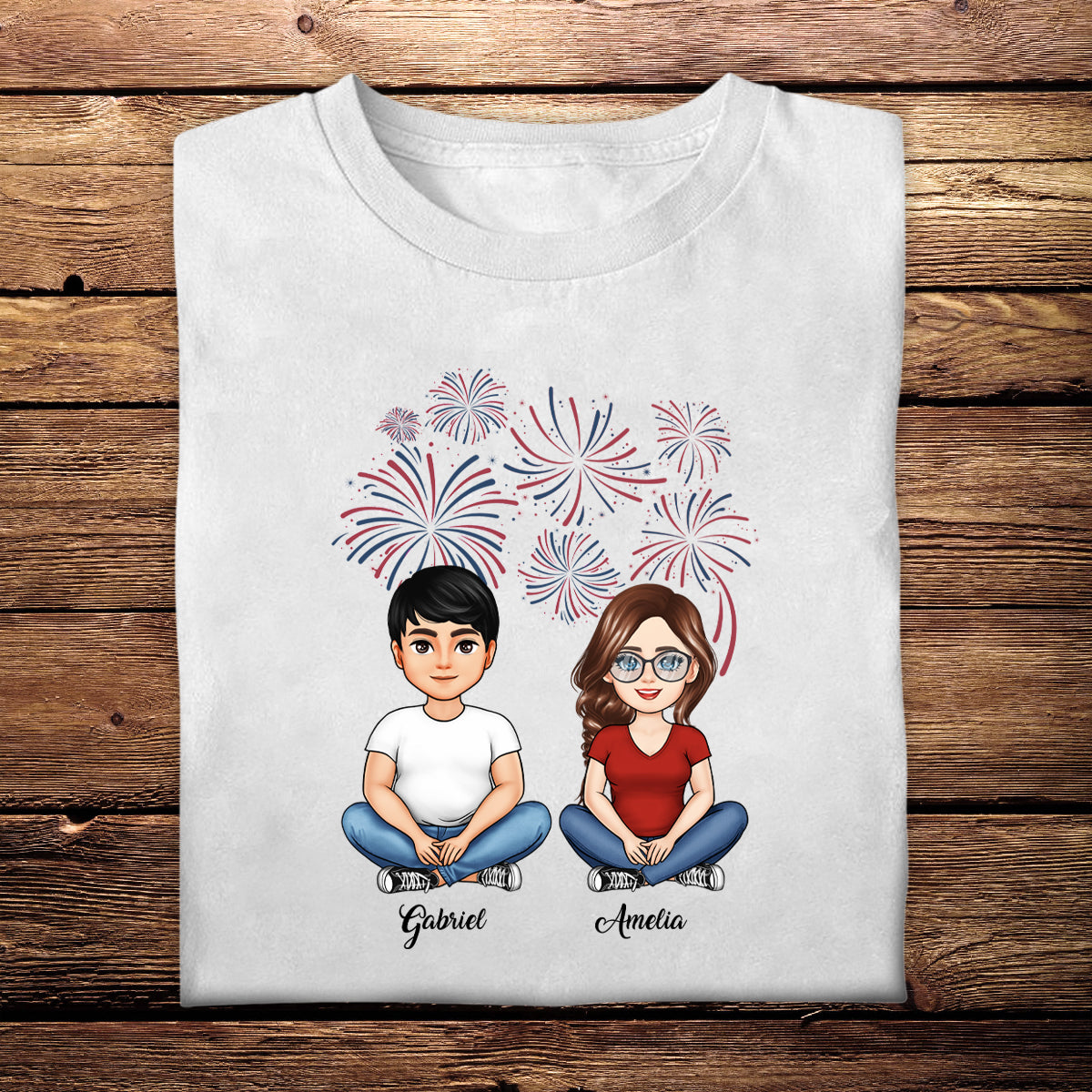 Family Happy Independence Day - Personalized Apparel - Gift For Family, Friend, 4th Of July