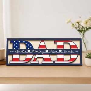Personalized Dad Sign, Gifts for Dad, Father's Day Gift, Dad Gifts from Kids, Dad Birthday Gift, Dad Gifts from Daughter, Dad Wood Sign